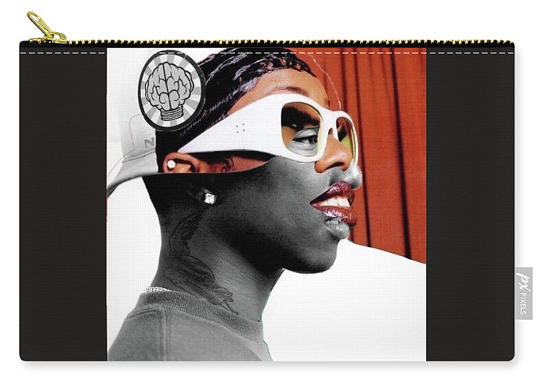 Hiphop Carry-all Pouch featuring the digital art VA Finest by Corey Wynn