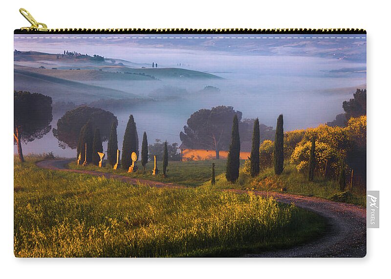 Italy Carry-all Pouch featuring the photograph Val d'Orcia by Evgeni Dinev