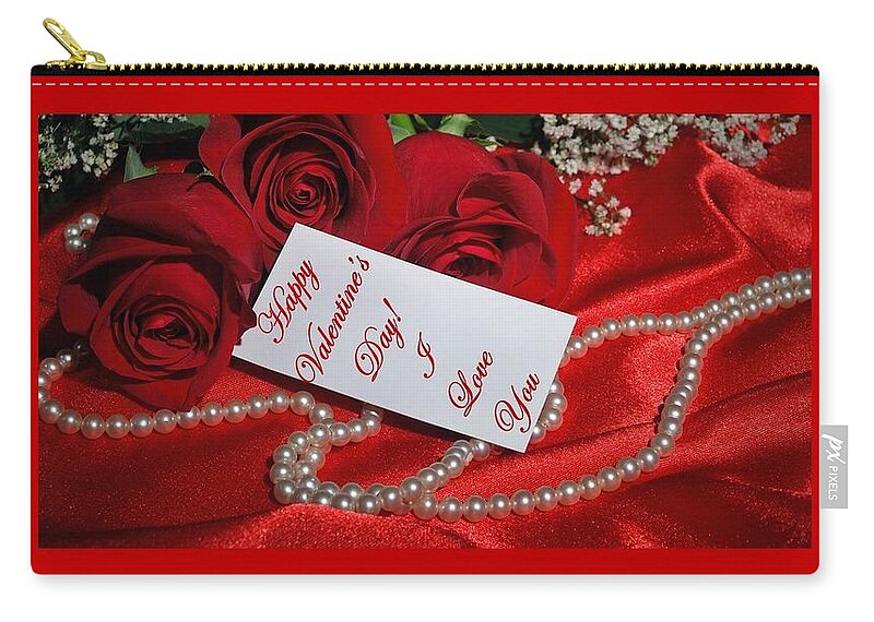 Valentine Carry-all Pouch featuring the photograph Valentine's Day Love by Nancy Ayanna Wyatt