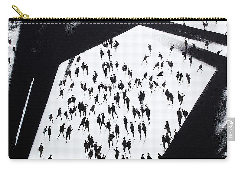 Architectonic Zip Pouch featuring the painting Vantage Point by Neil McBride
