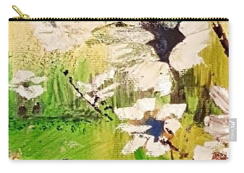Landscapes Zip Pouch featuring the painting Vast beauty by Julie TuckerDemps