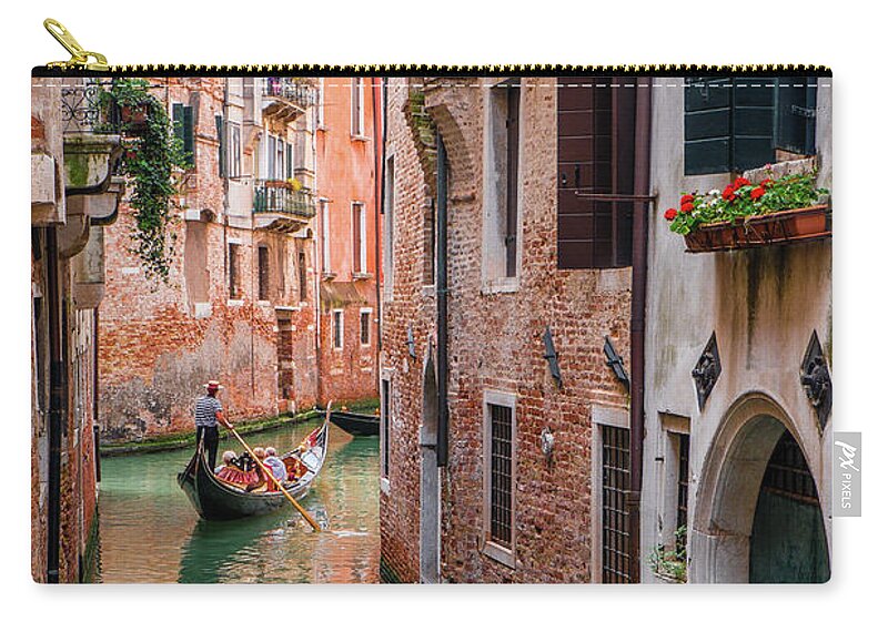 Italy Zip Pouch featuring the photograph Venice #1 by Alberto Zanoni