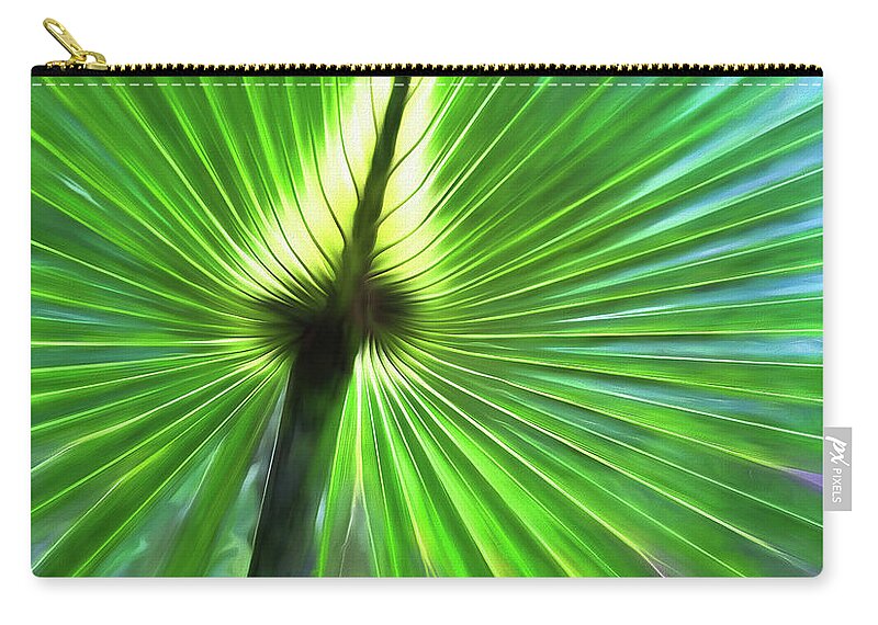 Plant Zip Pouch featuring the photograph Verdant Glow by Art Cole