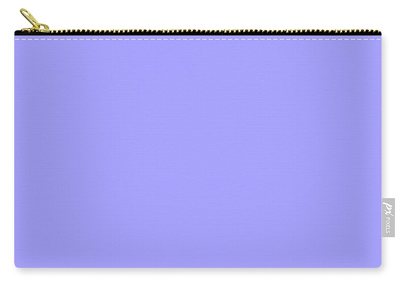 Light Zip Pouch featuring the digital art Very Light Peri Blue Gray Purple by Delynn Addams
