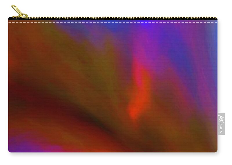  Zip Pouch featuring the digital art Vibesbright by Glenn Hernandez