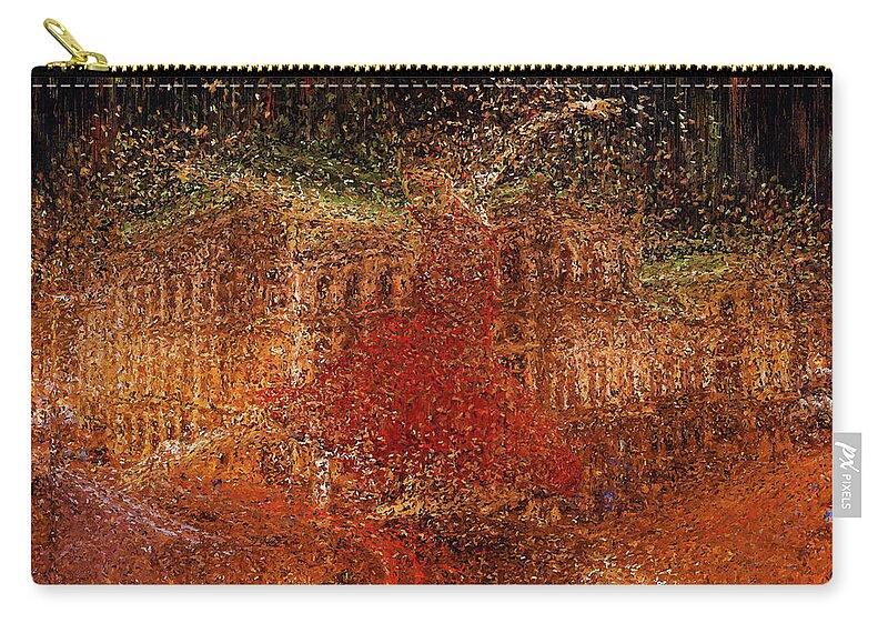 Opera Zip Pouch featuring the painting Viennese Mood by Alex Mir