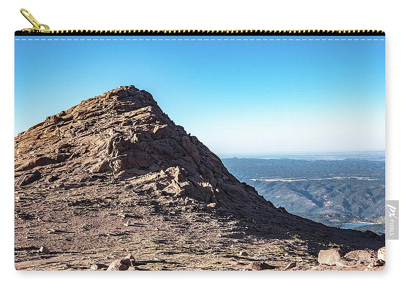 Mountain View Pikes Peak Zip Pouch featuring the photograph View By Pikes Peak by Nathan Wasylewski