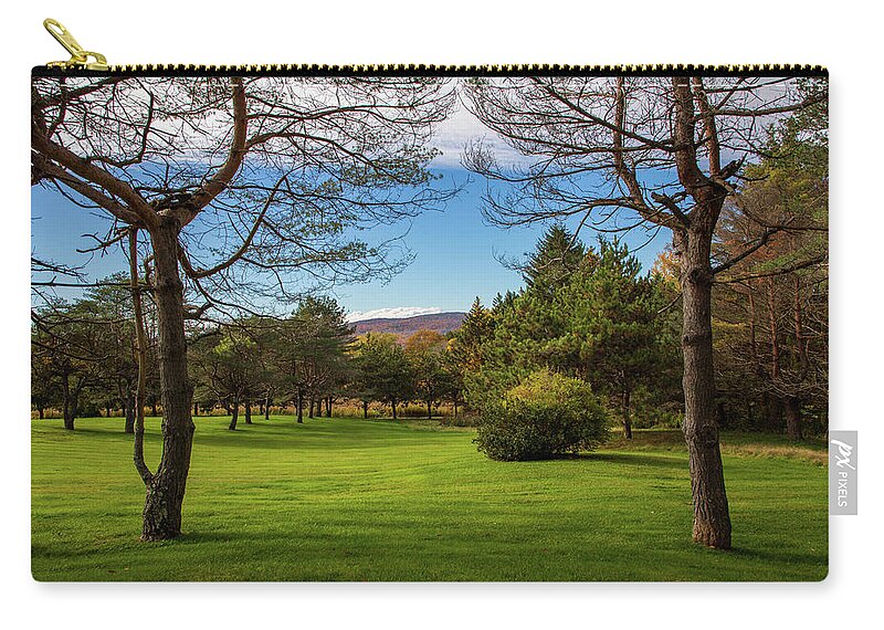 Landscape Zip Pouch featuring the photograph View Drive 967 by Michael Fryd