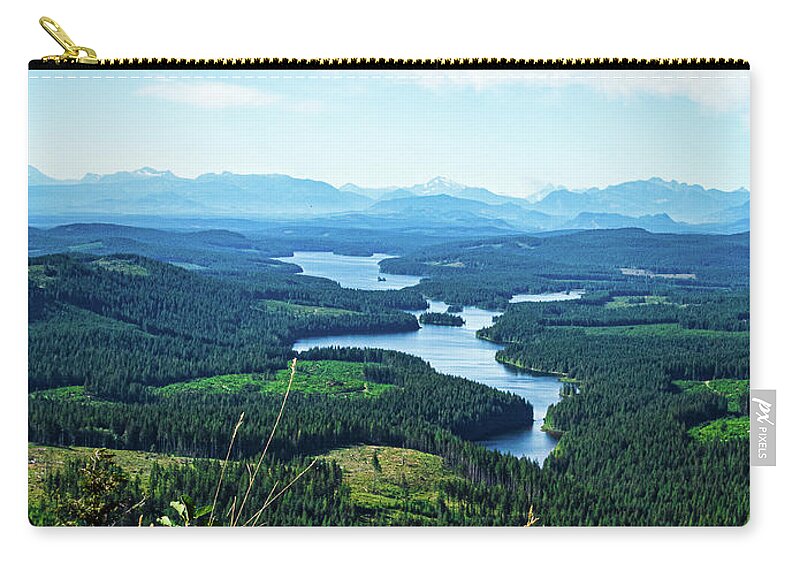 Landscapes Zip Pouch featuring the photograph View From Mt. Menzies - 1 by Claude Dalley