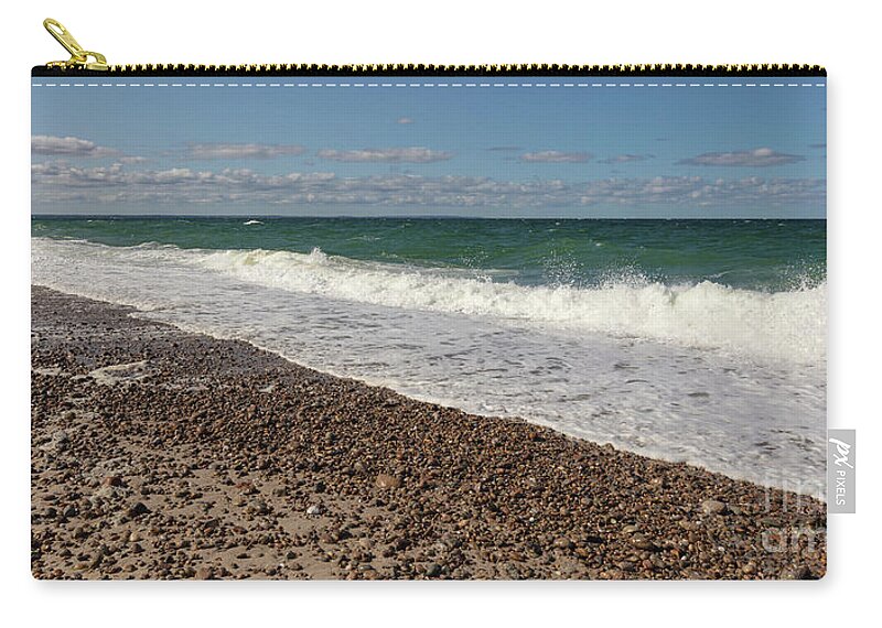 View From Sandy Neck Beach Zip Pouch featuring the photograph View from Sandy Neck Beach by Michelle Constantine