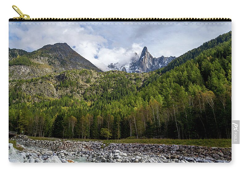 River Zip Pouch featuring the photograph View from the river by Andrew Lalchan