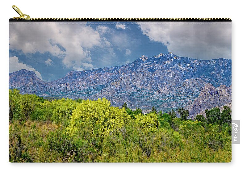 Mark Myhaver Photography Zip Pouch featuring the photograph Vista del Valle 24810 by Mark Myhaver