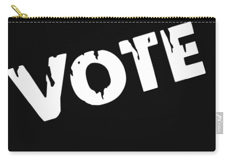  Zip Pouch featuring the digital art Vote by Tony Camm