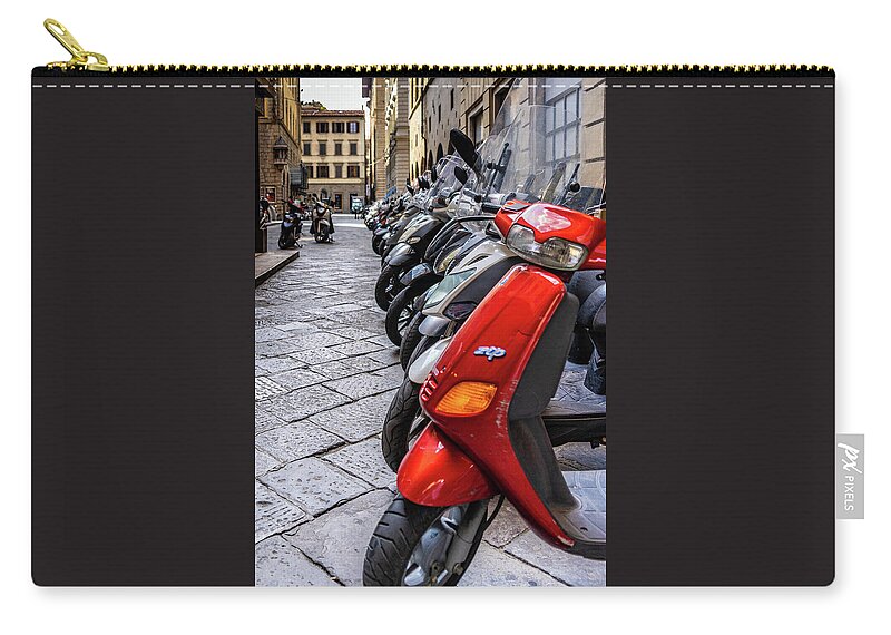 Tuscany Zip Pouch featuring the photograph Vroom by Marian Tagliarino