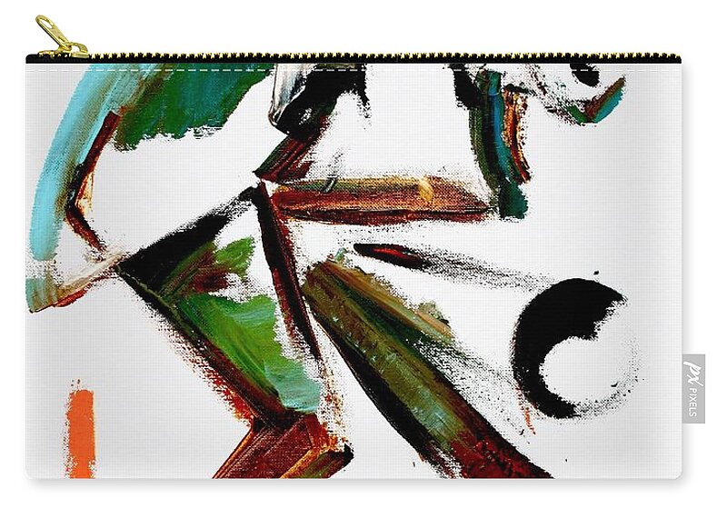 Saxophone Carry-all Pouch featuring the painting Wail / process one by Martel Chapman