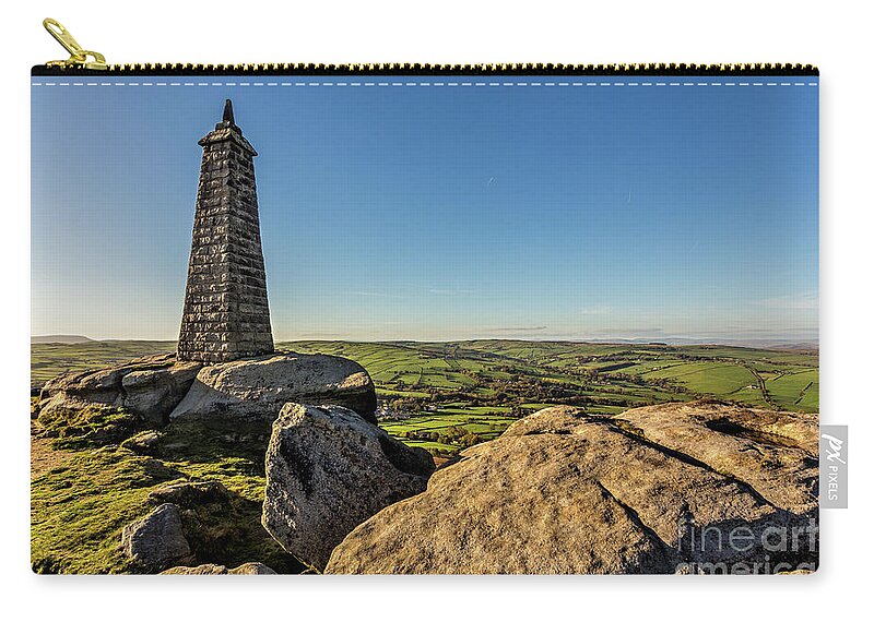 England Zip Pouch featuring the photograph Wainman's Pinnacle by Tom Holmes Photography