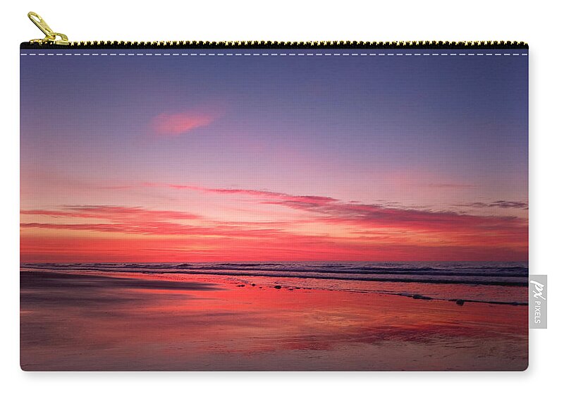 Sunrise Zip Pouch featuring the photograph Waiting For Sunrise by Dani McEvoy