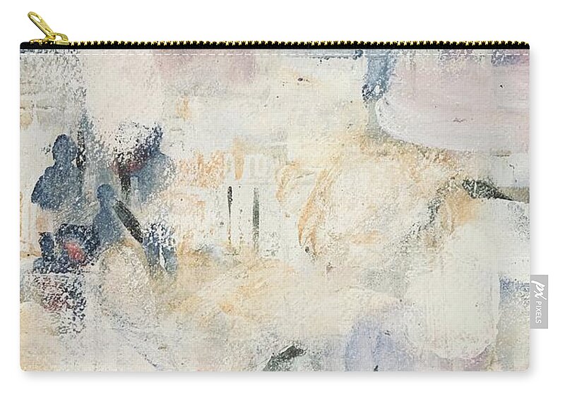  Zip Pouch featuring the painting Waiting by Tommy McDonell