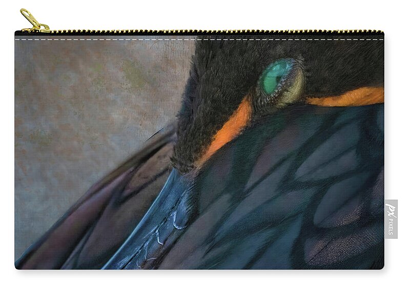 Cormorant Zip Pouch featuring the photograph Waking Up Is Hard To Do by Rebecca Herranen