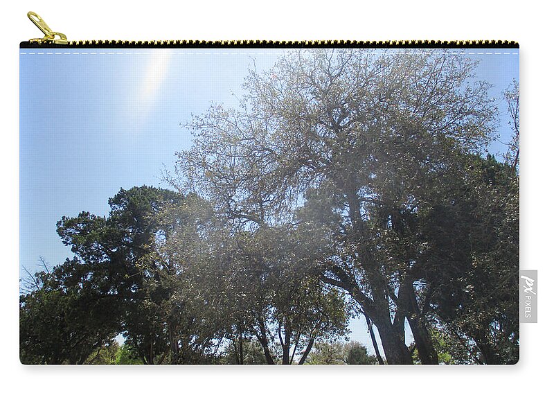 Trees Zip Pouch featuring the photograph Walnut Creek Park Trees by W Craig Photography