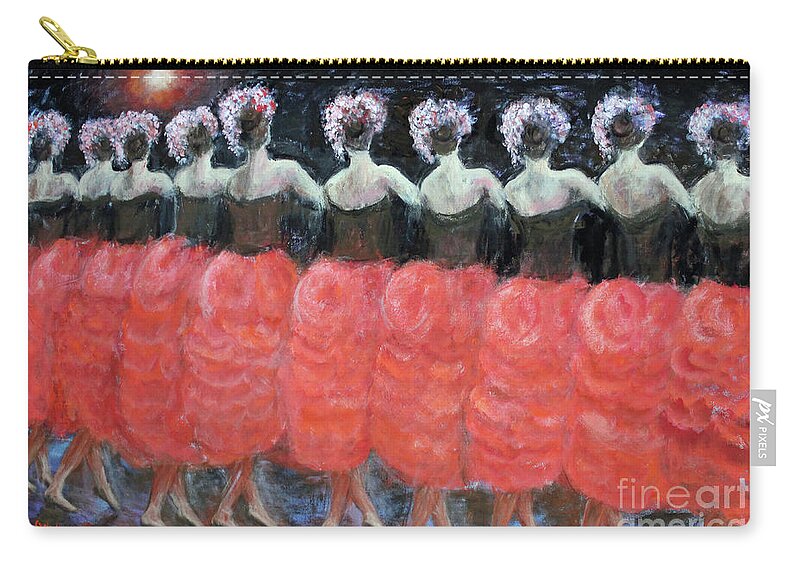 Impressionism Zip Pouch featuring the painting Waltz of the Flowers by Lyric Lucas