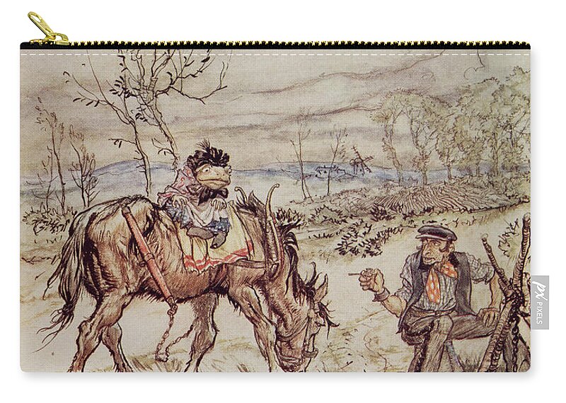 Toad Carry-all Pouch featuring the painting Want to sell that there horse of yours by Arthur Rackham