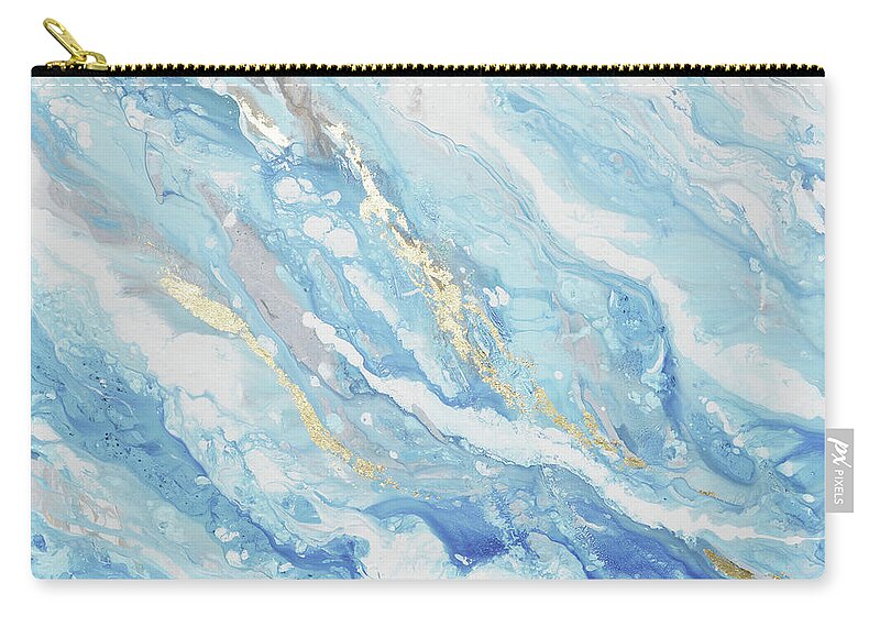 Coastal Zip Pouch featuring the painting Was It All Just A Dream by Christine Bell