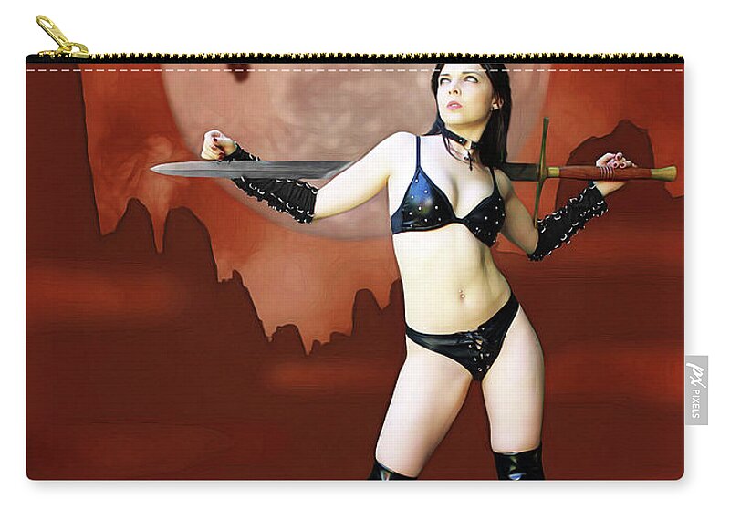 Rebel Zip Pouch featuring the photograph Waste Land Amazon by Jon Volden