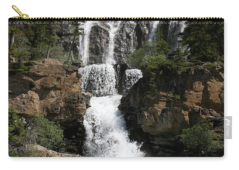 Waterfalls Zip Pouch featuring the photograph Water Bliss by Mary Mikawoz