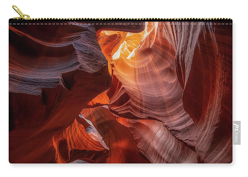 Nature Zip Pouch featuring the photograph Water Curves by G Lamar Yancy