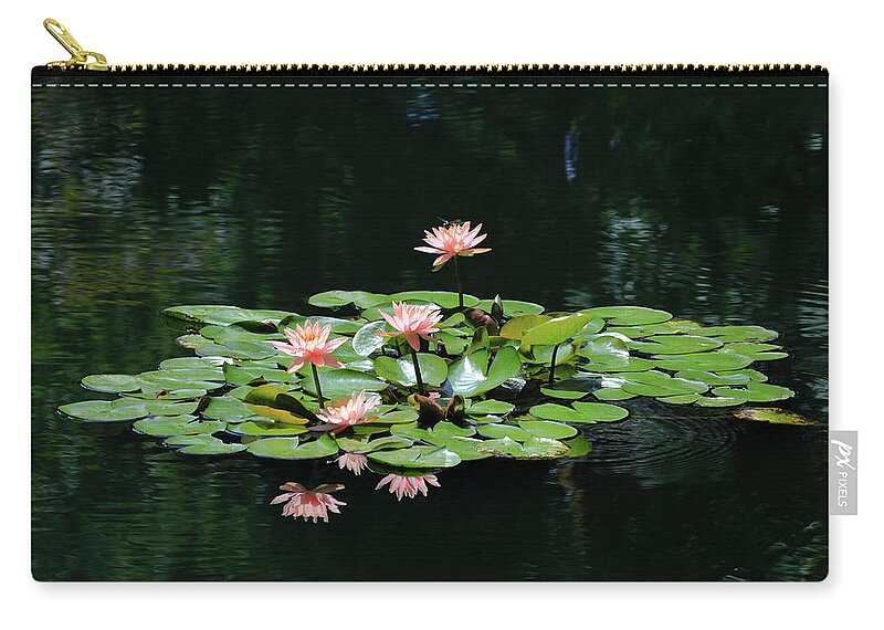 Water Lily Zip Pouch featuring the photograph Water Lilies 10 by Richard Krebs