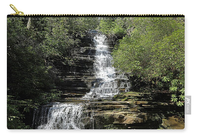 Waterfall Carry-all Pouch featuring the photograph Waterfall - Panther Falls, Ga. by Richard Krebs
