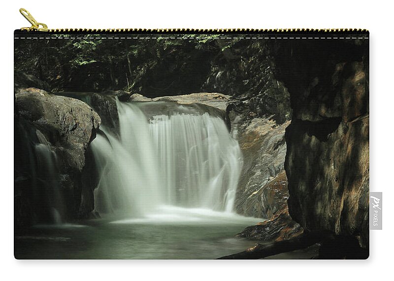 Waterfall Zip Pouch featuring the photograph Waterfalls and Shadows by Doolittle Photography and Art
