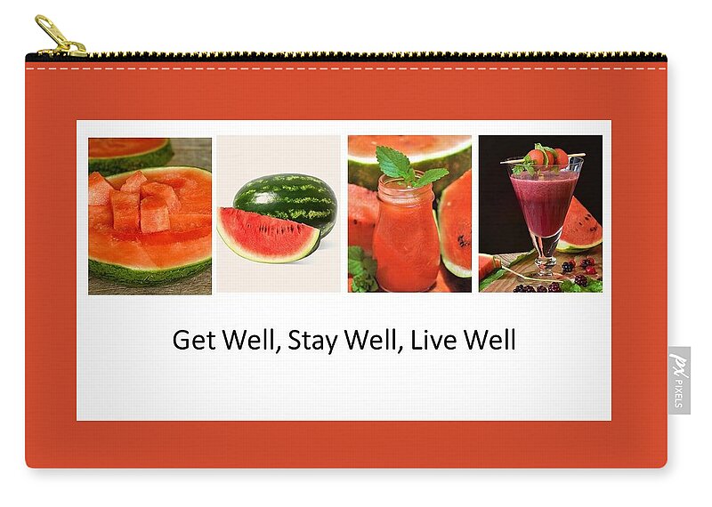 Watermelon Carry-all Pouch featuring the photograph Watermelon Smoothies by Nancy Ayanna Wyatt