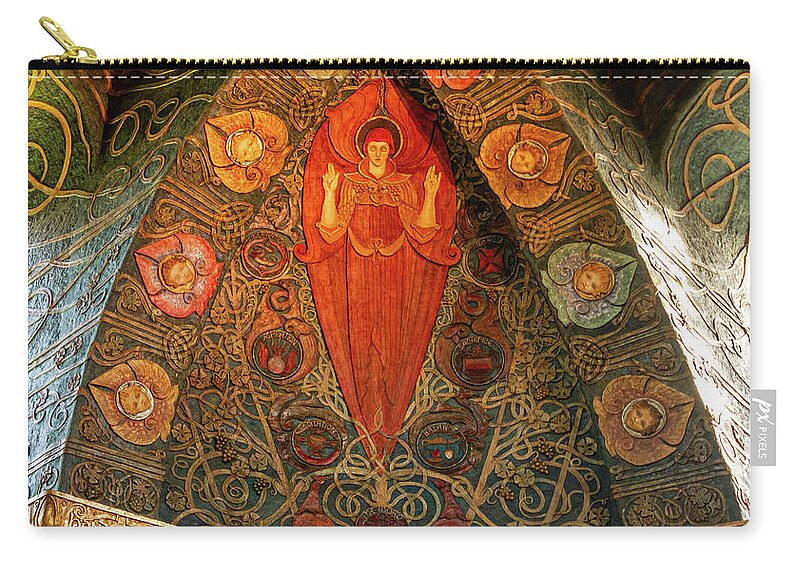 Interior Zip Pouch featuring the photograph Watts Chapel 4 by Shirley Mitchell