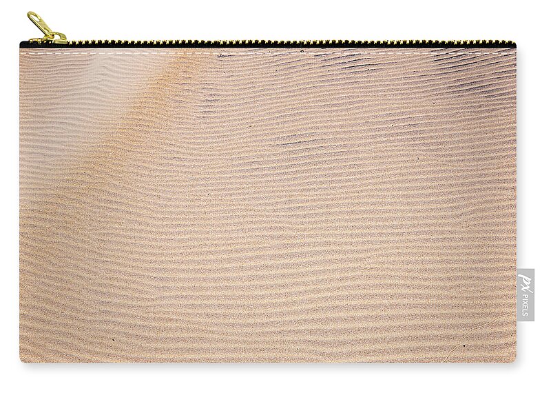 Beach Zip Pouch featuring the photograph Waves in the Sand by Rose Guinther