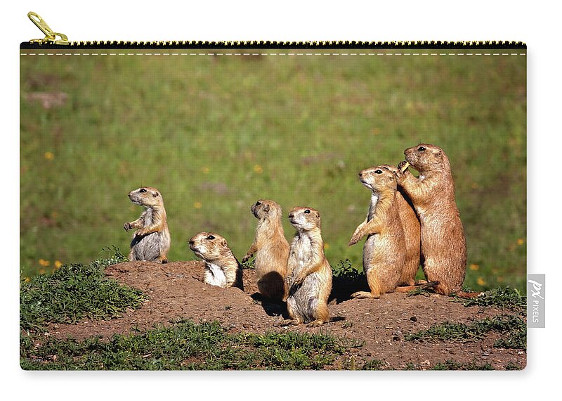 Animal Carry-all Pouch featuring the photograph We Are Family by Lana Trussell