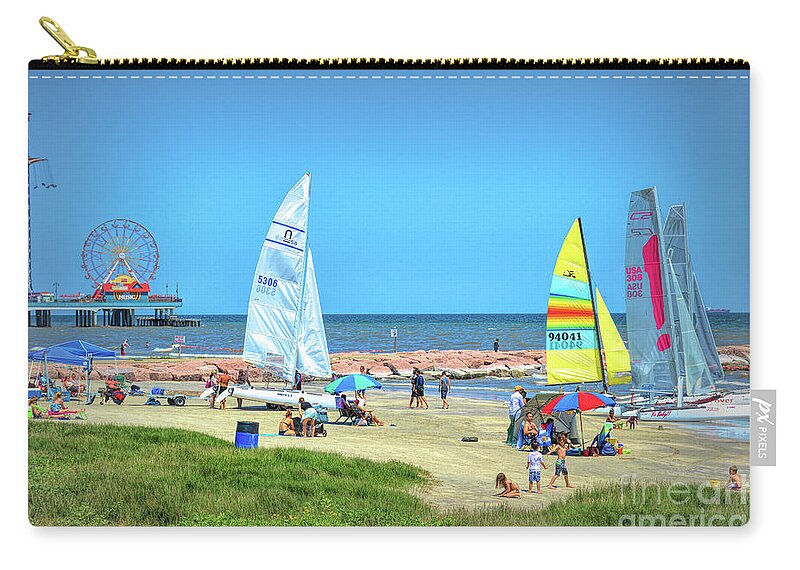 Sunny Zip Pouch featuring the photograph Weekend Fun by Diana Mary Sharpton