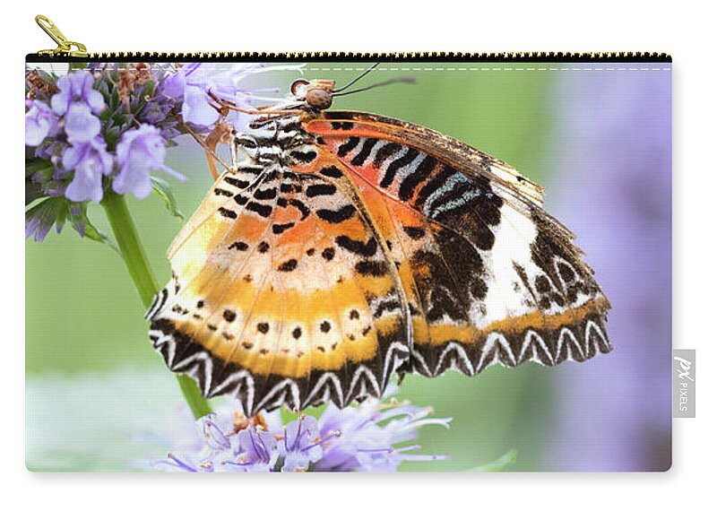 Fritillary Zip Pouch featuring the photograph Welcome Summer by Patty Colabuono