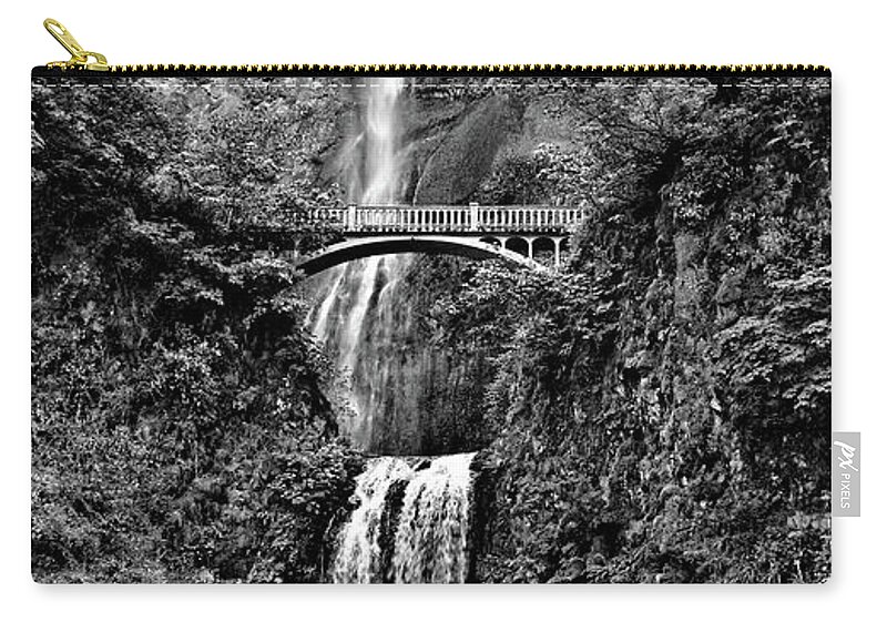 Postponed Destiny Zip Pouch featuring the photograph Postponed Destiny -- Multnomah Falls at The Columbia River Gorge, Oregon by Darin Volpe