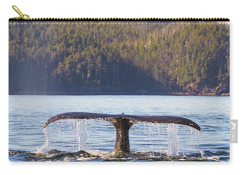 Whale Tale Carry-all Pouch featuring the photograph Whale Tale 2 by Michael Rauwolf