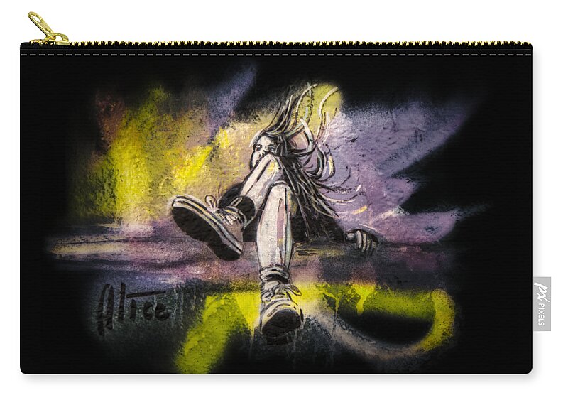 T-shirt Carry-all Pouch featuring the digital art Where is Alice? by Micah Offman
