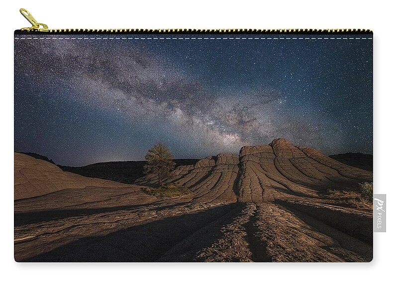  Zip Pouch featuring the photograph White Pocket by Judi Kubes