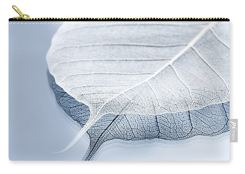 Leaves Zip Pouch featuring the photograph Whiter Shade of Pale by Maggie Terlecki