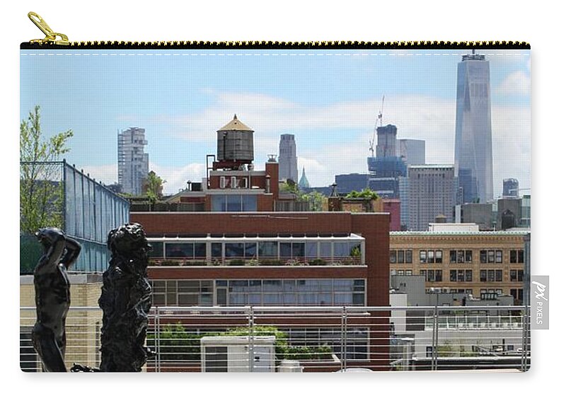 Whitney Museum Of Art In New York City Zip Pouch featuring the photograph Whitney Museum NYC by Flavia Westerwelle