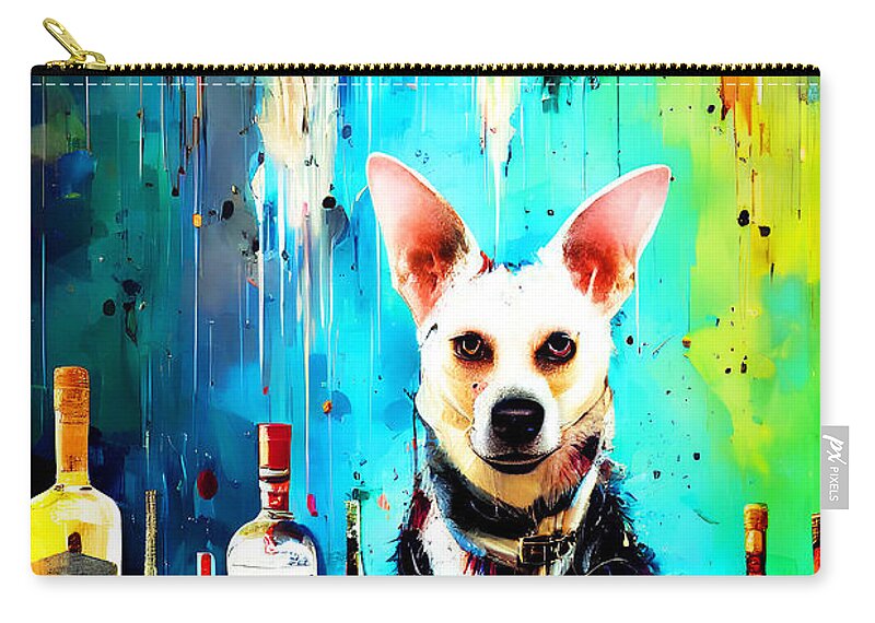 Wingsdomain Zip Pouch featuring the photograph Why The Dog Is Mans Best Friend 20221203h by Wingsdomain Art and Photography