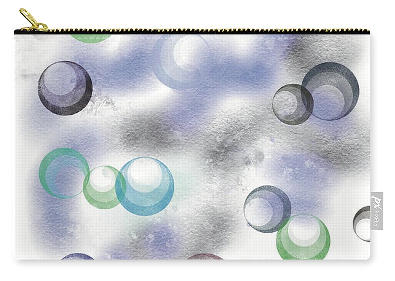 Abstract Expressionism Carry-all Pouch featuring the digital art Wild Digi #1 by Zotshee Zotshee