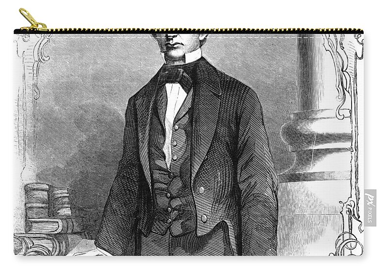 1861 Zip Pouch featuring the drawing William Seward by Granger