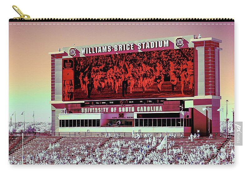 Usc Zip Pouch featuring the photograph Williams - Brice Stadium #26 by Charles Hite