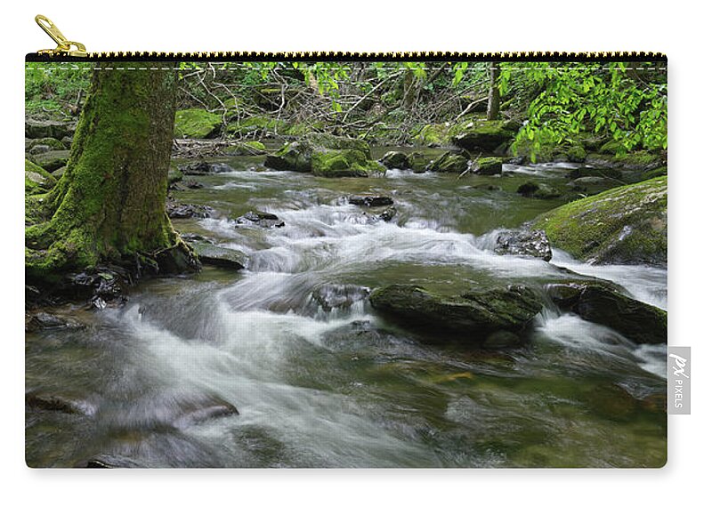 Nature Zip Pouch featuring the photograph Winding Waters by Phil Perkins